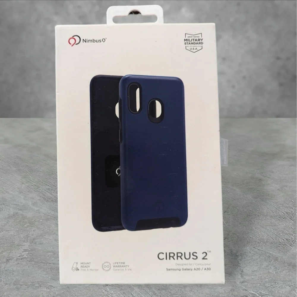 W2. Nimbus9 Cirrus 2 Case for Samsung Galaxy A20 / A30 In Midnight Blue, QI Read